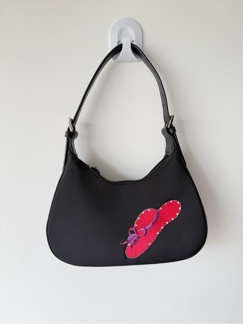 Red Hat Society Black Shoulder Bag Small